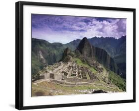 Ruins of Inca City in Morning Light, Urubamba Province, Peru-Gavin Hellier-Framed Photographic Print