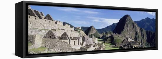 Ruins of Inca City, Machu Picchu, Unesco World Heritage Site, Urubamba Province, Peru-Gavin Hellier-Framed Stretched Canvas