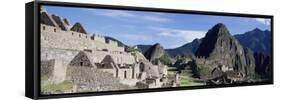 Ruins of Inca City, Machu Picchu, Unesco World Heritage Site, Urubamba Province, Peru-Gavin Hellier-Framed Stretched Canvas