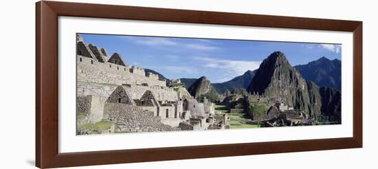 Ruins of Inca City, Machu Picchu, Unesco World Heritage Site, Urubamba Province, Peru-Gavin Hellier-Framed Photographic Print