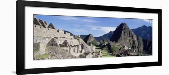 Ruins of Inca City, Machu Picchu, Unesco World Heritage Site, Urubamba Province, Peru-Gavin Hellier-Framed Photographic Print