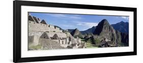 Ruins of Inca City, Machu Picchu, Unesco World Heritage Site, Urubamba Province, Peru-Gavin Hellier-Framed Photographic Print