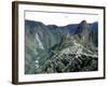 Ruins of Inca Town Site, Seen from South, with Rio Urabamba Below, Unesco World Heritage Site-Tony Waltham-Framed Photographic Print