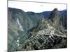 Ruins of Inca Town Site, Seen from South, with Rio Urabamba Below, Unesco World Heritage Site-Tony Waltham-Mounted Photographic Print