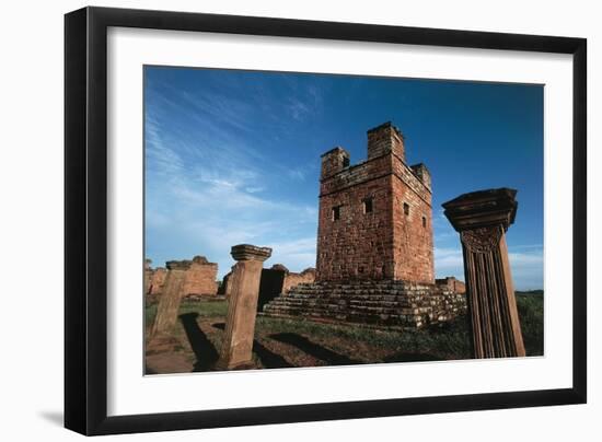 Ruins of Jesuit Missions of Most Holy Trinity of Parana and Jesus of Tavarangue-null-Framed Giclee Print