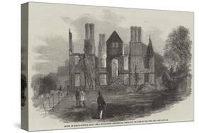 Ruins of King's Newton Hall, Near Melbourne, Derbyshire, Destroyed by Fire on the 17th Inst-null-Stretched Canvas