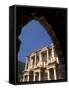 Ruins of Library, Bibliotheque of Celsius, Ephesus, Turkey-Bill Bachmann-Framed Stretched Canvas