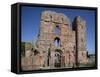Ruins of Lindisfarne Priory, Lindisfarne (Holy Island), Northumberland, England-Nick Servian-Framed Stretched Canvas