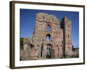 Ruins of Lindisfarne Priory, Lindisfarne (Holy Island), Northumberland, England-Nick Servian-Framed Photographic Print