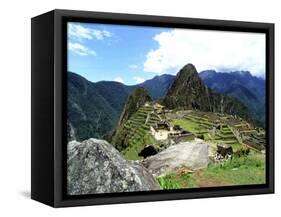 Ruins of Machu Picchu, Peru-Bill Bachmann-Framed Stretched Canvas