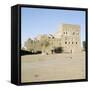 Ruins of multi-storeyed house in a village near San'a-Werner Forman-Framed Stretched Canvas