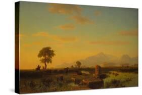 Ruins of Paestum, 1858-Albert Bierstadt-Stretched Canvas