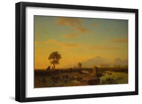 Ruins of Paestum, 1858-Albert Bierstadt-Framed Giclee Print