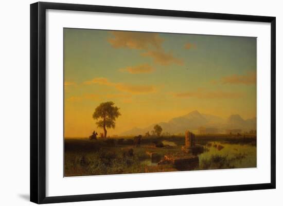 Ruins of Paestum, 1858-Albert Bierstadt-Framed Giclee Print