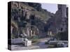 Ruins of Pompeii, Destroyed in Volcanic Eruption of Ad 79, Pompeii, Campania, Italy-Walter Rawlings-Stretched Canvas