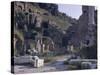 Ruins of Pompeii, Destroyed in Volcanic Eruption of Ad 79, Pompeii, Campania, Italy-Walter Rawlings-Stretched Canvas