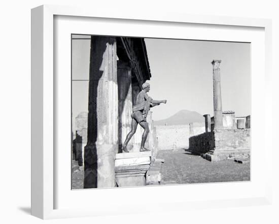 Ruins of Pompeii, Southern Italy, Covered by Ash after Mount Vesuvius Erupted in AD79, Dec 1957-null-Framed Premium Photographic Print