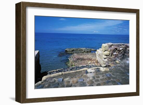 Ruins of Port of Clementine, Gravisca, Lazio, Italy-null-Framed Giclee Print