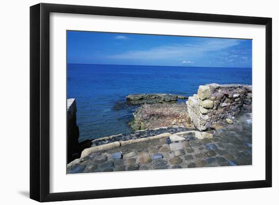 Ruins of Port of Clementine, Gravisca, Lazio, Italy-null-Framed Giclee Print