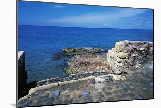 Ruins of Port of Clementine, Gravisca, Lazio, Italy-null-Mounted Giclee Print