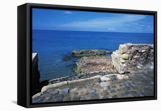 Ruins of Port of Clementine, Gravisca, Lazio, Italy-null-Framed Stretched Canvas