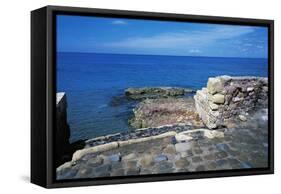 Ruins of Port of Clementine, Gravisca, Lazio, Italy-null-Framed Stretched Canvas