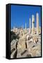 Ruins of Port of Roman City of Leptis Magna-null-Framed Stretched Canvas