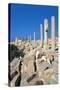 Ruins of Port of Roman City of Leptis Magna-null-Stretched Canvas