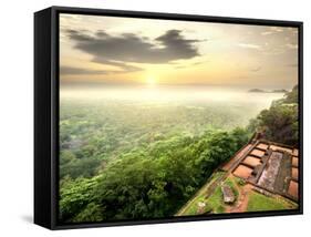 Ruins of Prison on Sigiriya in Sri Lanka-Givaga-Framed Stretched Canvas