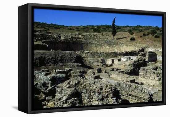 Ruins of Roman Amphitheatre of Ancient City of Lixus, Morocco-null-Framed Stretched Canvas