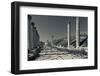 Ruins of Roman-era columns along the Cardo Maximus, Jerash, Jordan-null-Framed Photographic Print