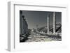 Ruins of Roman-era columns along the Cardo Maximus, Jerash, Jordan-null-Framed Photographic Print