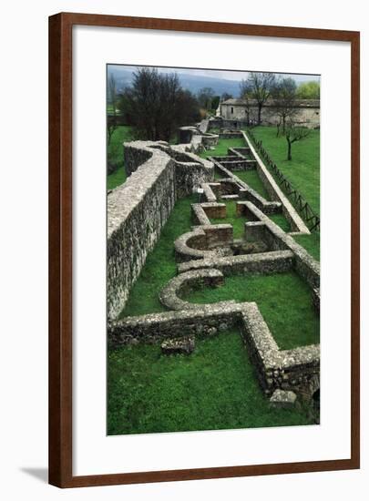 Ruins of Roman Houses, Ancient Roman City of Saepinum, Sepino, Molise, Italy-null-Framed Giclee Print