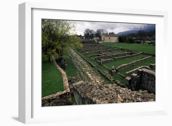 Ruins of Roman Houses, Ancient Roman City of Saepinum, Sepino, Molise, Italy-null-Framed Giclee Print