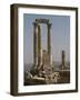 Ruins of Roman Temple of Hercules, Amman, Jordan, 162-66-null-Framed Photo