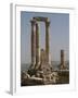 Ruins of Roman Temple of Hercules, Amman, Jordan, 162-66-null-Framed Photo