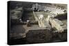 Ruins of Roman Theatre of Albintimilium, Ventimiglia, Liguria, Italy Ad-null-Stretched Canvas