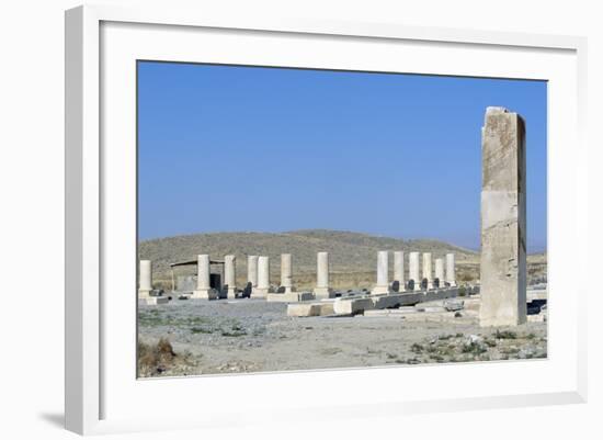 Ruins of Royal Palace of Cyrus Great, Pasargad-null-Framed Photographic Print