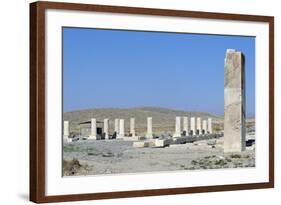 Ruins of Royal Palace of Cyrus Great, Pasargad-null-Framed Photographic Print