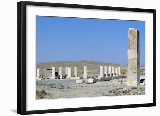 Ruins of Royal Palace of Cyrus Great, Pasargad-null-Framed Photographic Print