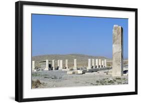 Ruins of Royal Palace of Cyrus Great, Pasargad-null-Framed Photographic Print