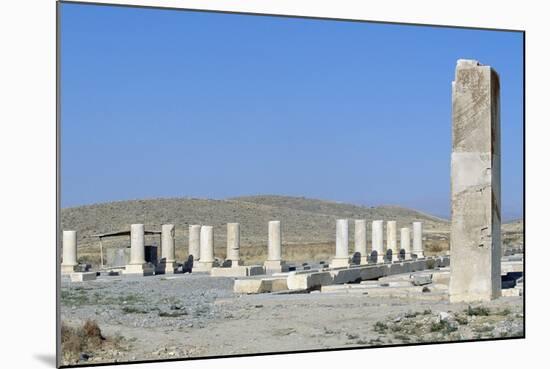 Ruins of Royal Palace of Cyrus Great, Pasargad-null-Mounted Photographic Print