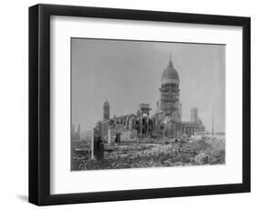 Ruins of San Francisco City Hall-A. Blumberg-Framed Photographic Print