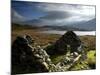 Ruins of Shephed's Hut at Llyn Y Dywarchen, Gwynedd, North Wales, UK-Ross Hoddinott-Mounted Photographic Print