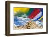 Ruins of Shey Palace, Near Leh. Ladakh, India-Peter Adams-Framed Photographic Print