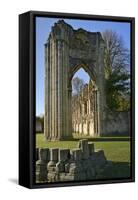 Ruins of St. Mary's Benedictine Abbey-Peter Richardson-Framed Stretched Canvas