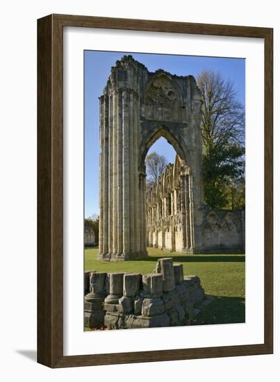 Ruins of St. Mary's Benedictine Abbey-Peter Richardson-Framed Photographic Print