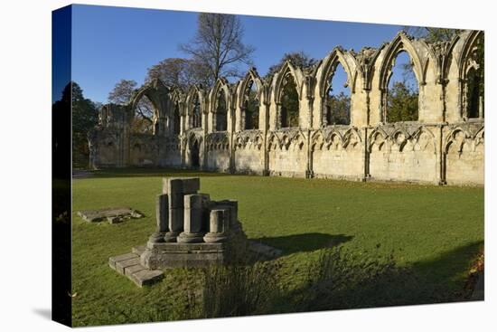 Ruins of St. Mary's Benedictine Abbey-Peter Richardson-Stretched Canvas