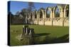 Ruins of St. Mary's Benedictine Abbey-Peter Richardson-Stretched Canvas