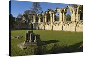 Ruins of St. Mary's Benedictine Abbey-Peter Richardson-Stretched Canvas